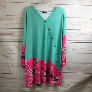 Ladies Lily Floral Top A1 46